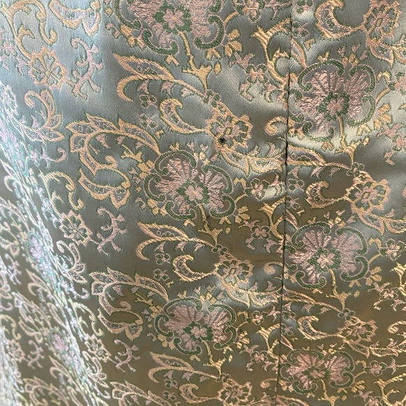 Scott McClintock Blue Vintage 1990s Satin Dress Size 10 Evening Prom Cocktail - Picture 7 of 8